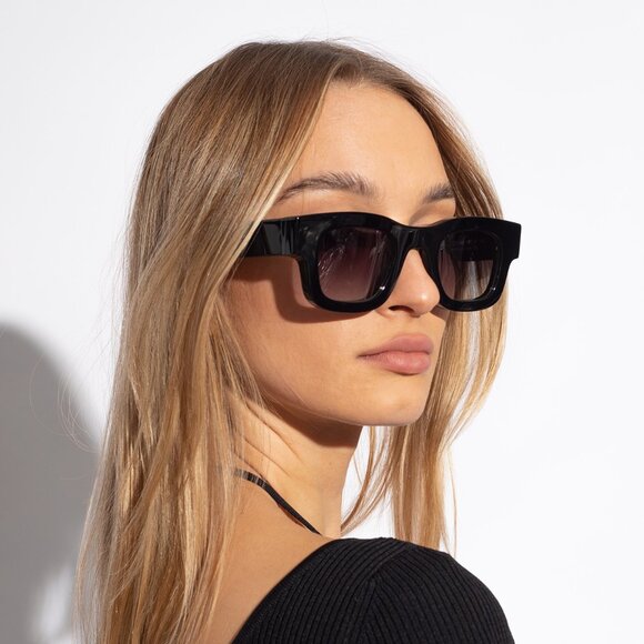 Alexander McQueen AM0328S 004 Square Sunglasses - Blue/Brown - Picture 2 of 11